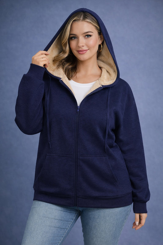 Alpine Plush Zipper Hoodie