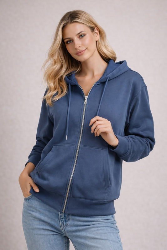 Velvet Luxe Zip Hoodie