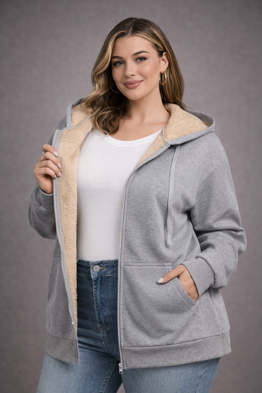 Alpine Plush Zipper Hoodie