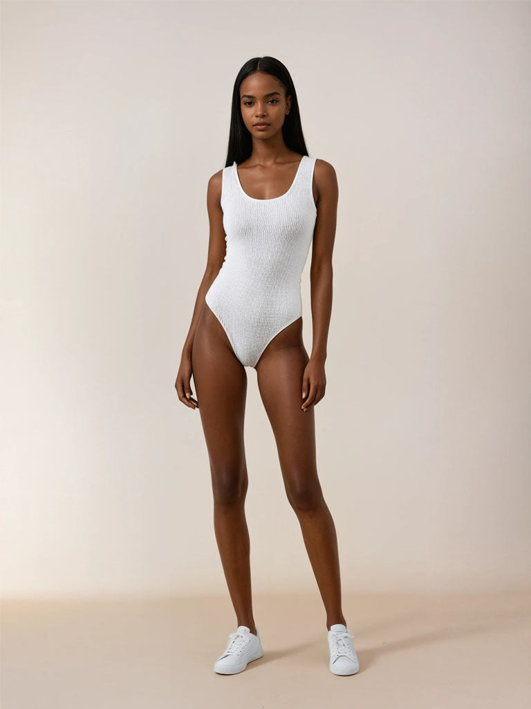 Tummy-Control High-Waist Backless One-Piece Swimsuit for Women