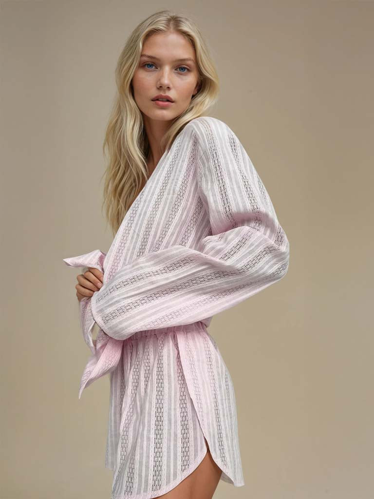 Cotton Pajama Set – Breathable & Stylish Two-Piece Sleepwear