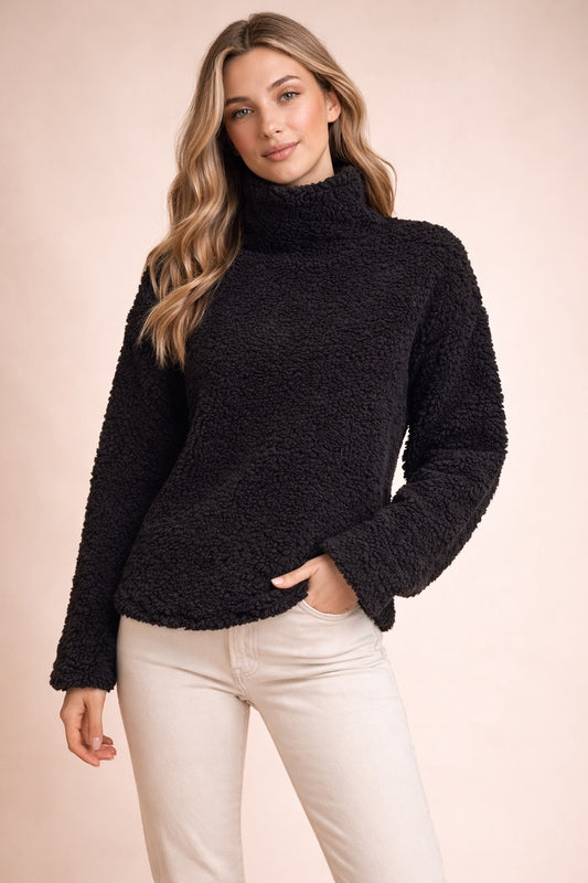 Arden Plush Turtleneck Pullover