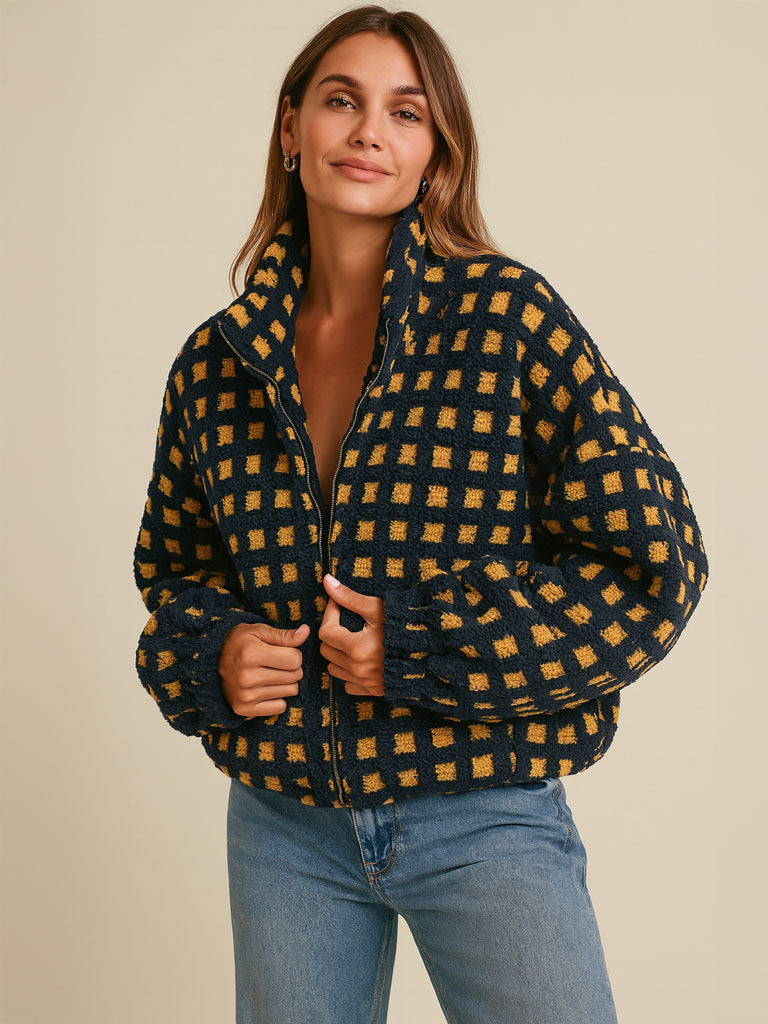 Aspen Grid Fleece Jacket