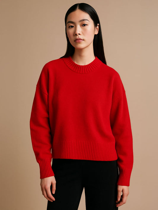Soft Jersey Knit Sweater