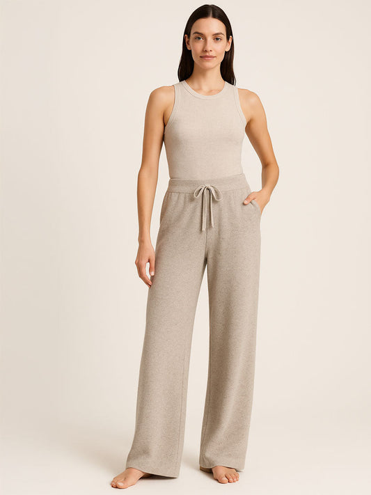 Wool Knitted Wide-Leg Pants - Cozy and Stylish for Every Season