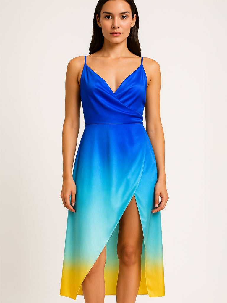 Chic Maxi Dress with High Slit