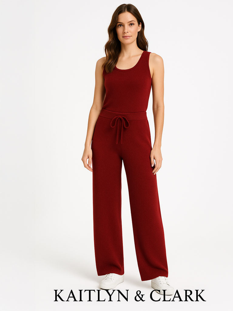 Wool Knitted Wide-Leg Pants - Cozy and Stylish for Every Season